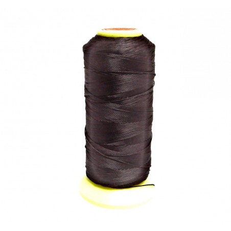 BEADING THREAD, NO.6 (0.50MM), DARK BROWN. SOLD PER SPOOL OF APPROX 480M.