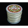 CORD, SATIN, 2.5MM, CREAM. SOLD PER SPOOL OF 15M.