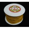 CORD, BRAIDED NYLON, 3.0MM, GOLD.