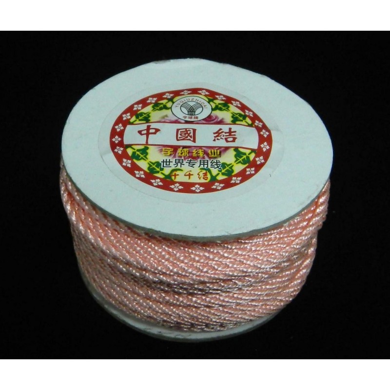 CORD, BRAIDED NYLON, 3.0MM, PINK.
