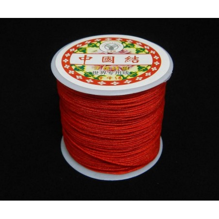 CORD, JADE, 0.7MM, RED.