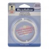 GERMAN STYLE WIRE, ROUND, 22 GAUGE (0.64MM), TARNISH RESISTANT, SILVER COLOR. SOLD PER PACK OF 10M.