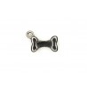 CHARM,BONE,11x16MM,RHODIUM PLATED,ALLOY BASE.SOLD PER PACK OF 10.