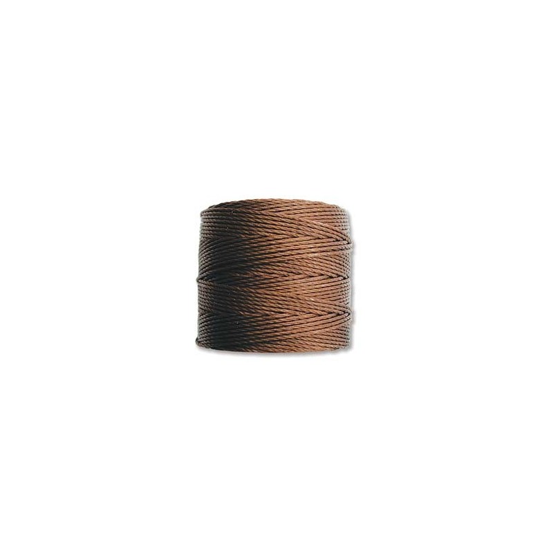 CORD, S-LON, 0.5MM, BROWN. SOLD PER ROLL OF 77YD.