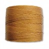 CORD, S-LON, 0.5MM, GOLD. SOLD PER ROLL OF 77YD.