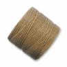 CORD, S-LON, 0.5MM, MEDIUM BROWN. SOLD PER ROLL OF 77YD.