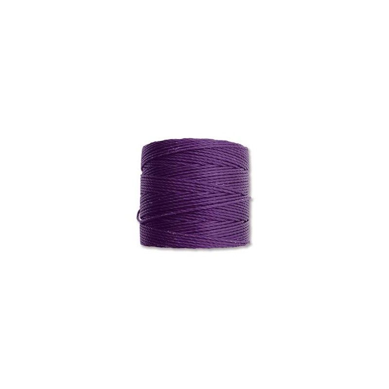 CORD, S-LON, 0.5MM, PURPLE. SOLD PER ROLL OF 77YD.