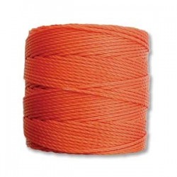 CORD, S-LON, 0.5MM, ORANGE. SOLD PER ROLL OF 77YD.
