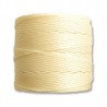 CORD, S-LON, 0.5MM, PALE YELLOW. SOLD PER ROLL OF 77YD.