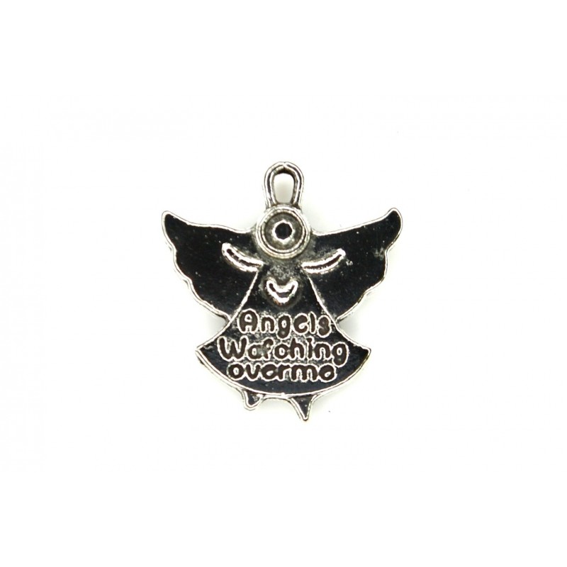 CHARM,ANGEL,19X20MM,ANTIQUE SILVER. SOLD PER PACK OF 10.