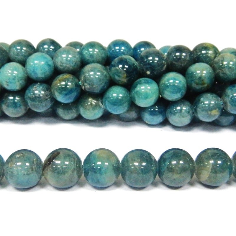 BEAD, APATITE, 8MM, ROUND. SOLD PER STRAND OF 16 INCH.