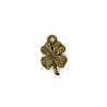 CHARM,CLOVERLEAF,11X17MM,ANTIQUE BRASS. SOLD PER PACK OF 10.