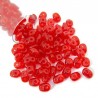 SUPERDUO, 2.5X5MM, RUBY. SOLD PER TUBE OF 10GM.