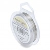 ARTISTIC WIRE, 24 GAUGE (0.51MM), STAINLESS STEEL. SOLD PER PACK OF 20YD.