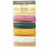 CORD, HEMP, 1.0MM, SPRING COLORS. SOLD PER CARD OF 4 COLORS.