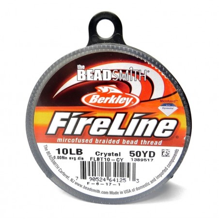 BEADING THREAD, BERKELEY FIRELINE, 10-POUND, 0.20MM, GEL-SPUN POLYETHYLENE, CRYSTAL. SOLD PER SPOOL OF 50YD.