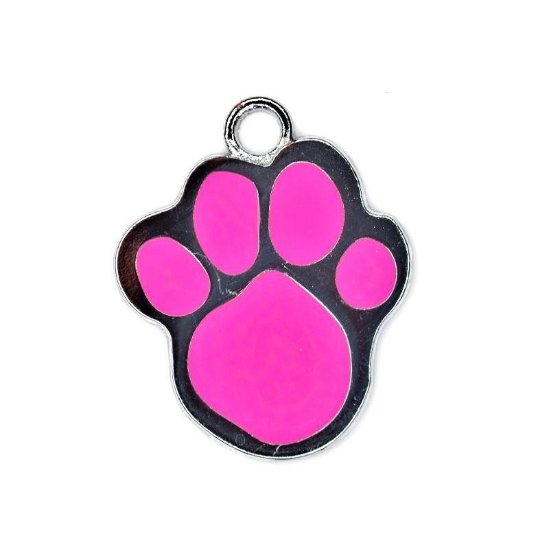 CHARM,PAW,27X33MM,COLOR. SOLD PER PACK OF 4.