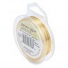 ARTISTIC WIRE, 24 GAUGE (0.51MM), TARNISH RESISTANT, BRASS. SOLD PER PACK OF 20YD.