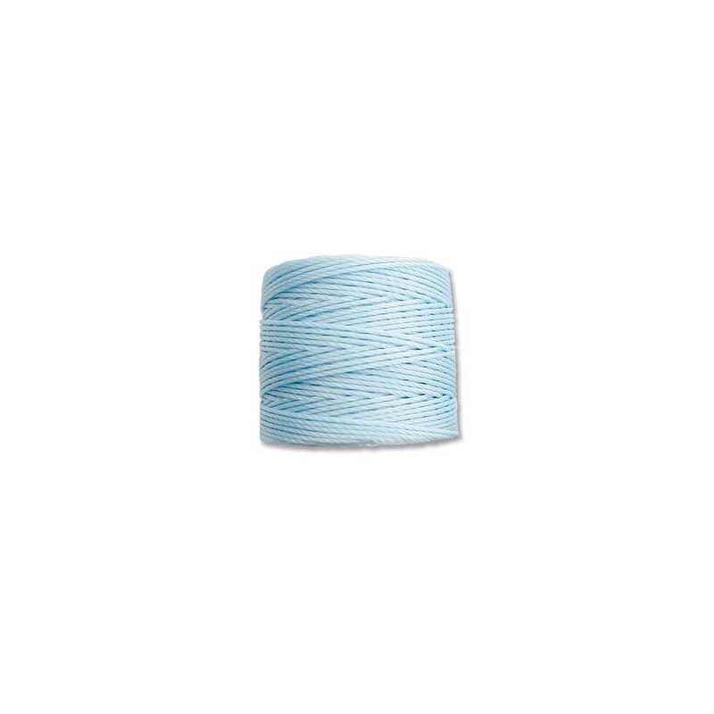 CORD, S-LON, 0.5MM, SKY BLUE. SOLD PER ROLL  OF 77YD.
