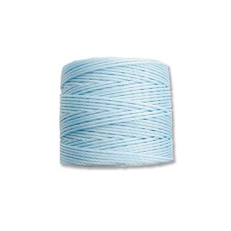 CORD, S-LON, 0.5MM, SKY BLUE. SOLD PER ROLL  OF 77YD.