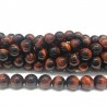 BEAD, 8MM, RED TIGEREYE, ROUND. SOLD PER STRAND OF 16 INCH.