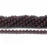 BEAD, 6MM, GARNET, RED, ROUND, GRADE A. SOLD PER STRAND OF 16 INCH.