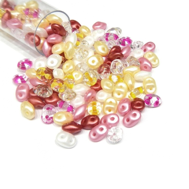 SUPERDUO, 2.5X5MM, HAWAII LEIS. SOLD PER TUBE OF 10GM.