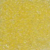 SEED BEAD, MIYUKI, 11/0 LIGHT YELLOW-LINED CRYSTAL AB (RR273). SOLD PER PACK OF 10GM.