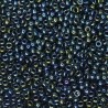 SEED BEAD, MIYUKI, 11/0 METALLIC GUNMETAL IRIS (RR456). SOLD PER PACK OF 10GM.
