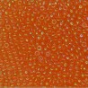 SEED BEAD, MIYUKI, 11/0 TRANSPARENT ORANGE AB (RR253). SOLD PER PACK OF 10GM.