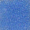 SEED BEAD, MIYUKI, 11/0 TRANSPARENT PALE SAPPHIRE AB (RR299). SOLD PER PACK OF 10GM.