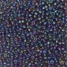 SEED BEAD, MIYUKI, 11/0 TRANSPARENT RAINBOW (RR293). SOLD PER PACK OF 10GM.