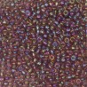 SEED BEAD, MIYUKI, 11/0 TRANSPARENT SMOKY AMETHYST AB (RR256). SOLD PER PACK OF 10GM.