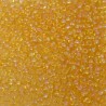 SEED BEAD, MIYUKI, 11/0 TRANSPARENT LIGHT TOPAZ AB (RR251). SOLD PER PACK OF 10GM.
