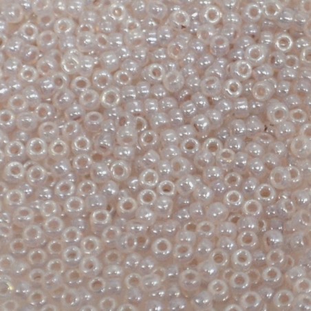 SEED BEAD, MIYUKI, 11/0 LIGHT MAUVE CEYLON (RR542). SOLD PER PACK OF 10GM.