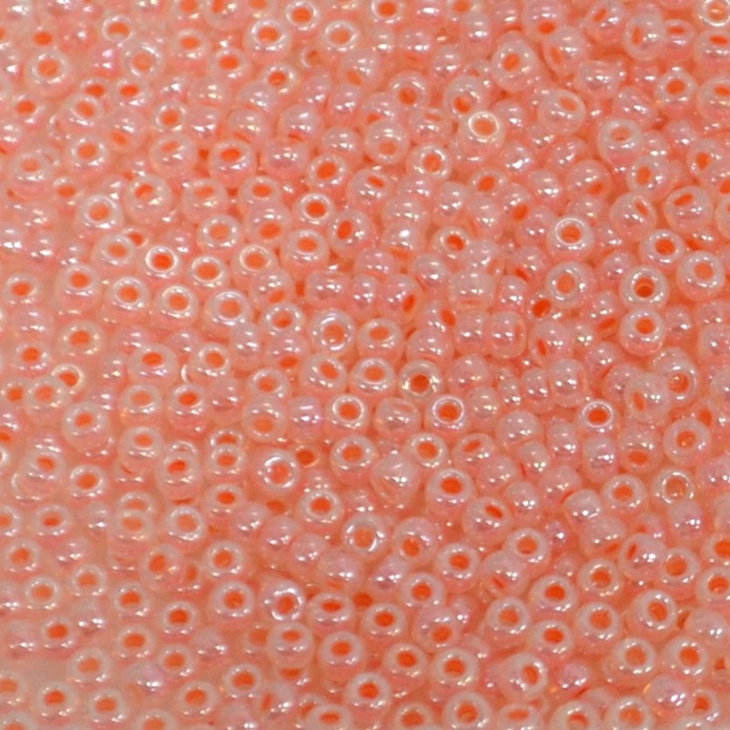 SEED BEAD, MIYUKI, 11/0 SALMON CEYLON (RR539). SOLD PER PACK OF 10GM.