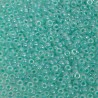 SEED BEAD, MIYUKI, 11/0 AQUA GREEN CEYLON (RR536). SOLD PER PACK OF 10GM.