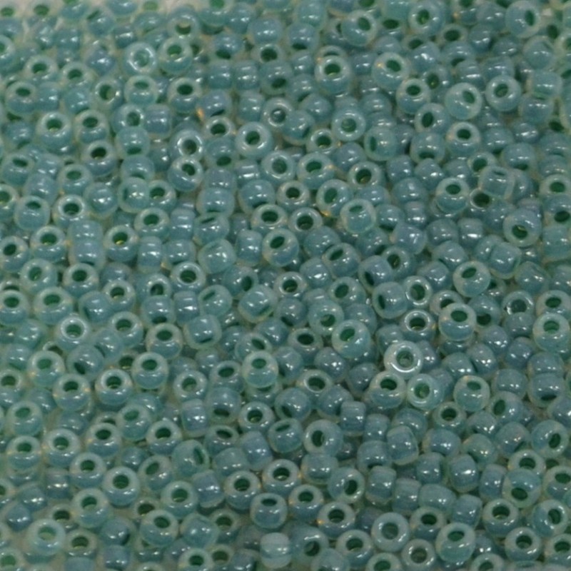 SEED BEAD, MIYUKI, 11/0 EUCALYPTUS CEYLON (RR521). SOLD PER PACK OF 10GM.