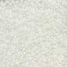 SEED BEAD, MIYUKI, 11/0 WHITE PEARL CEYLON (RR528). SOLD PER PACK OF 10GM.