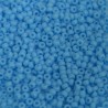 SEED BEAD, MIYUKI, 11/0 OPAQUE LIGHT BLUE (RR413). SOLD PER PACK OF 10GM.