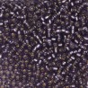 SEED BEAD, MIYUKI, 11/0 SILVERLINED LAVENDER (RR24). SOLD PER PACK OF 10GM.