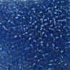 SEED BEAD, MIYUKI, 11/0 SILVERLINED SAPPHIRE (RR19). SOLD PER PACK OF 10GM.