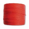 CORD, S-LON, 0.5MM, SHANGHAI RED. SOLD PER ROLL OF 77YD.