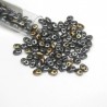 SUPERDUO, 2.5X5MM, CRYSTAL GREY RAINBOW. SOLD PER TUBE OF 10GM.