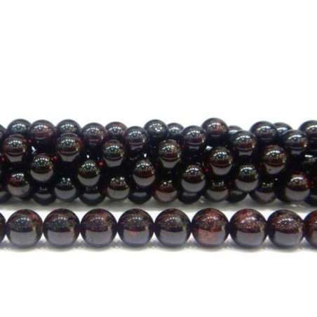 BEAD, 10MM, GARNET, RED, ROUND, GRADE AB. SOLD PER STRAND OF 16 INCH.