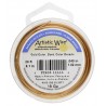 ARTISTIC WIRE, 18 GAUGE (1.0MM), GOLD COLOR. SOLD PER PACK OF 20FT.