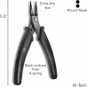 PLIER, HI-TECH SERIES, ROUND NOSE, 5.5"
