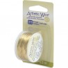 ARTISTIC WIRE, 20 GAUGE (0.81MM), GOLD COLOR. SOLD PER PACK OF 6YD.