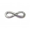CONNECTOR, INFINITY, 23X8MM, ANTIQUE SILVER. SOLD PER PACK OF 10.