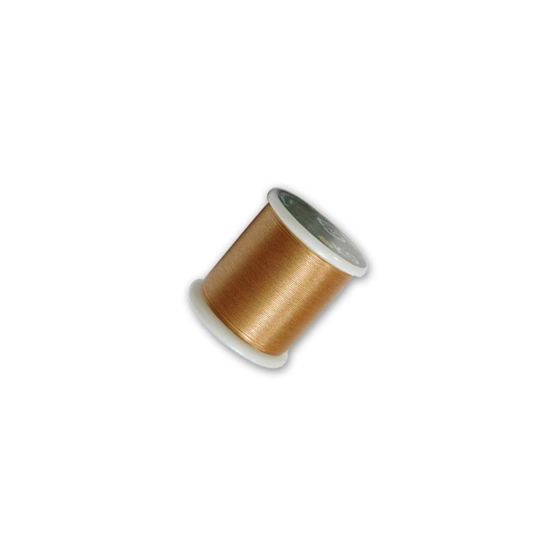 BEADING THREAD, K.O., GOLD, 330DTEX. SOLD PER SPOOL OF 55YD.